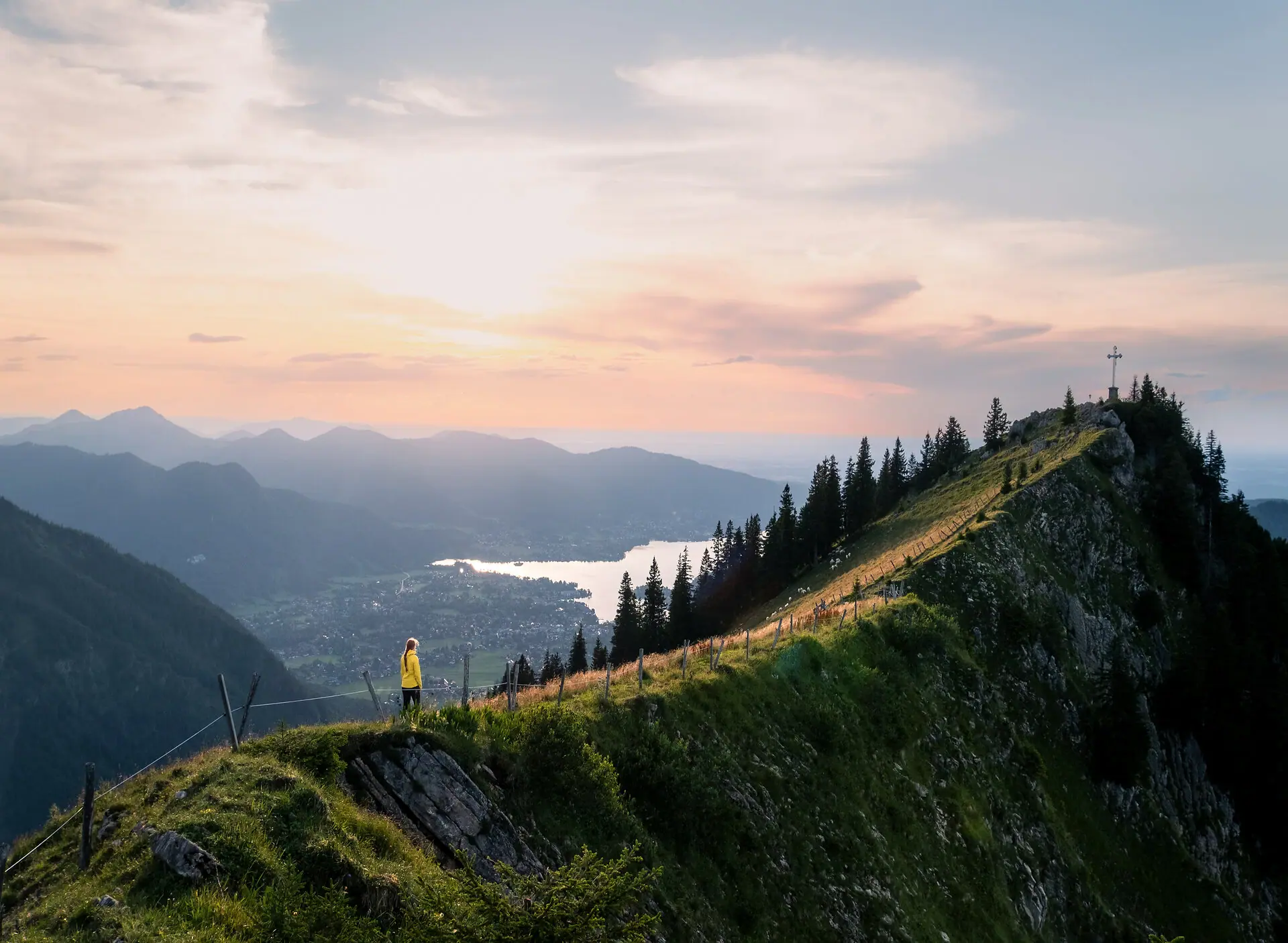 Bergblick auf den Tegernsee 